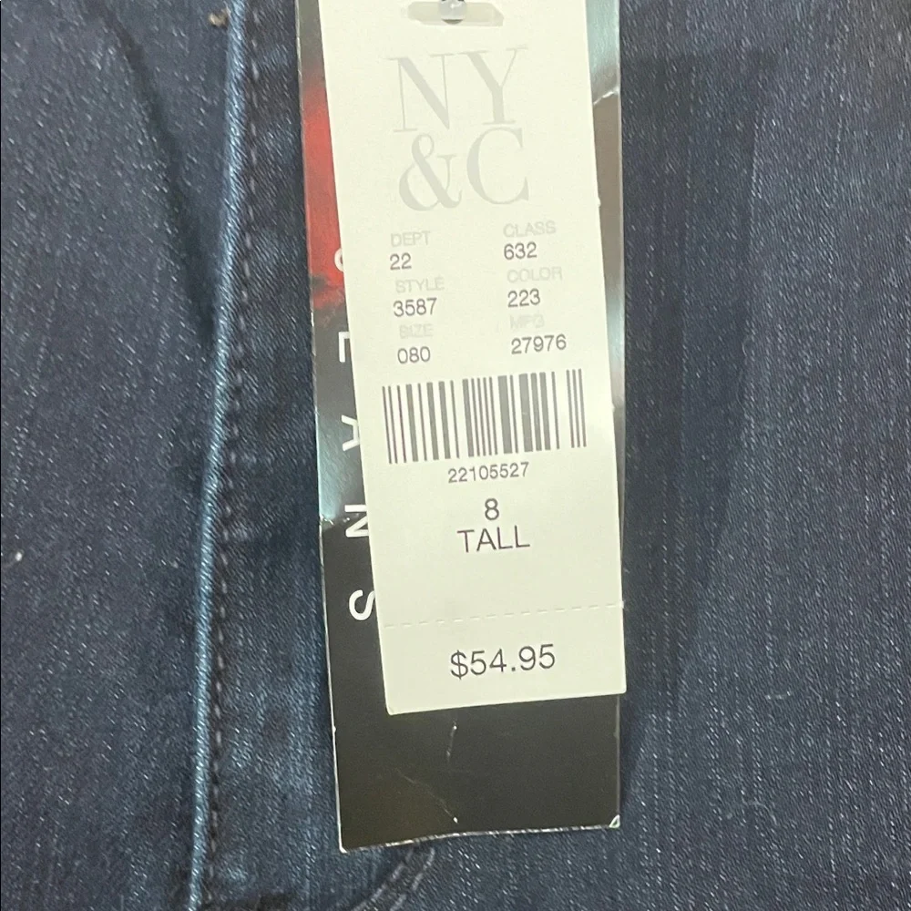 NWT - Soho Women's Dark Blue Curvey Boot Cut Jeans Tall